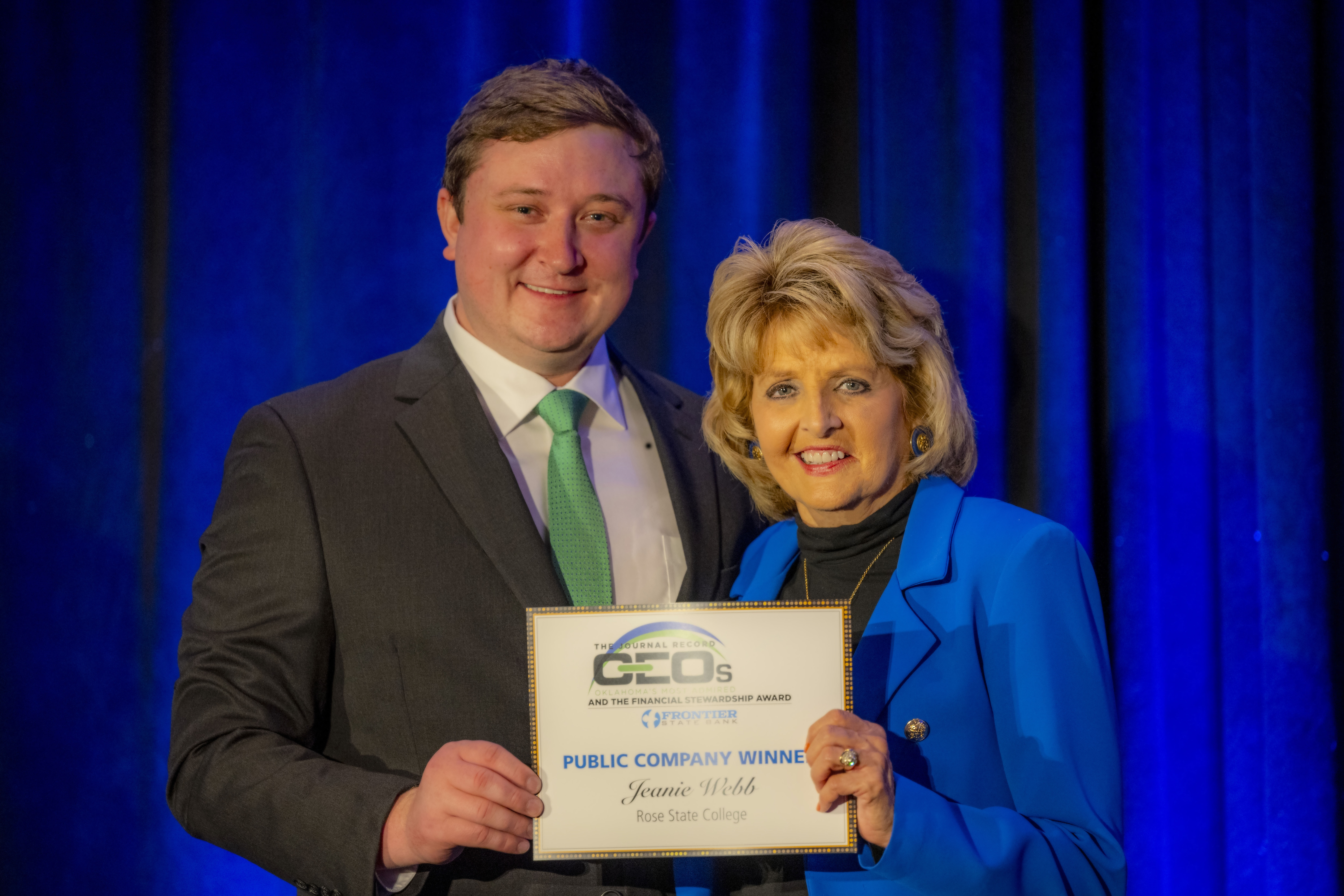 Journal Record Honors Dr. Jeanie Webb Among 2024 Oklahoma’s Most Admired CEOs