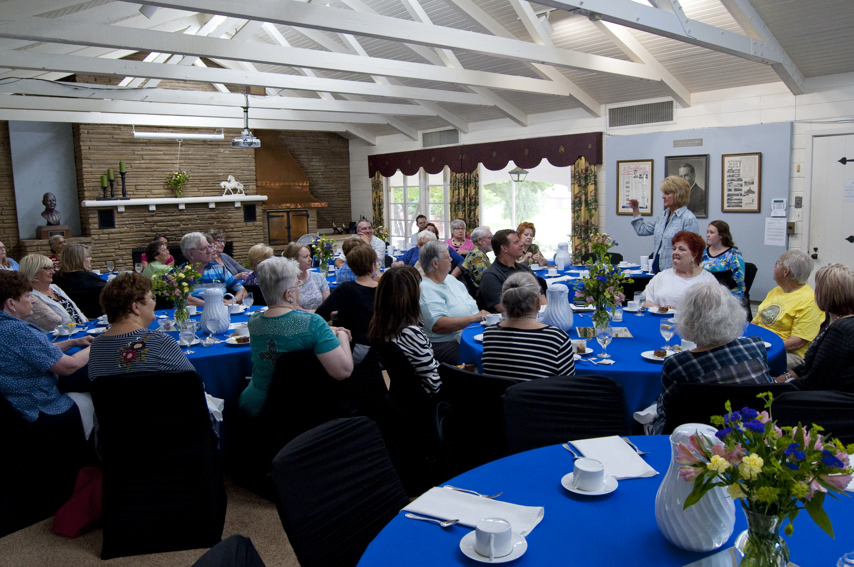 Seniors honored at a tea at the Atkinson Heritage Center