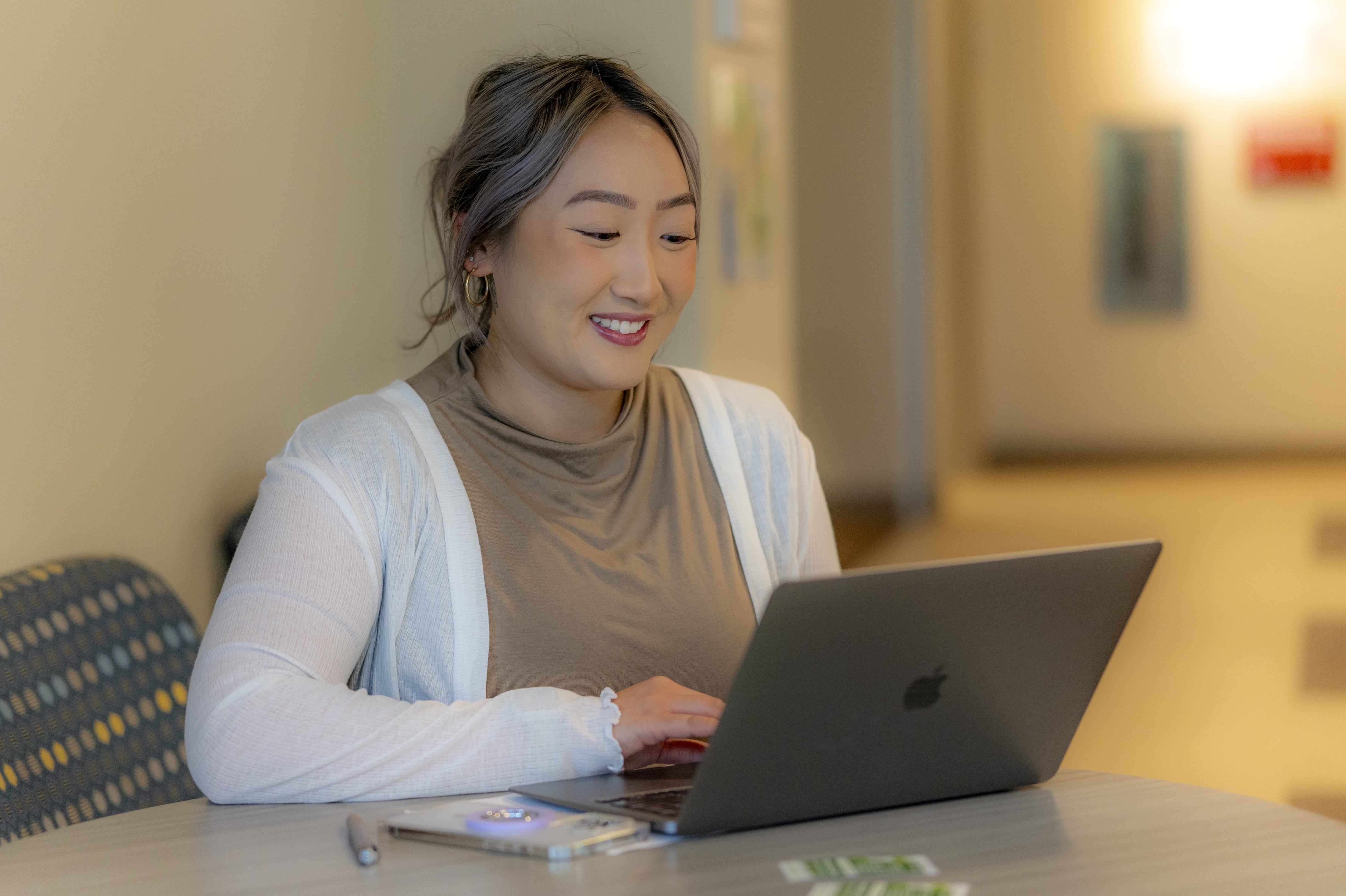 Student at laptop